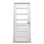 PUERTA HORIZ 1/2 VID DE BL 0.80 S/H S/O