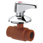 H3 LLAVE DE PASO C/ CAPUCHON Y ROSETA CROMADA 1/2"